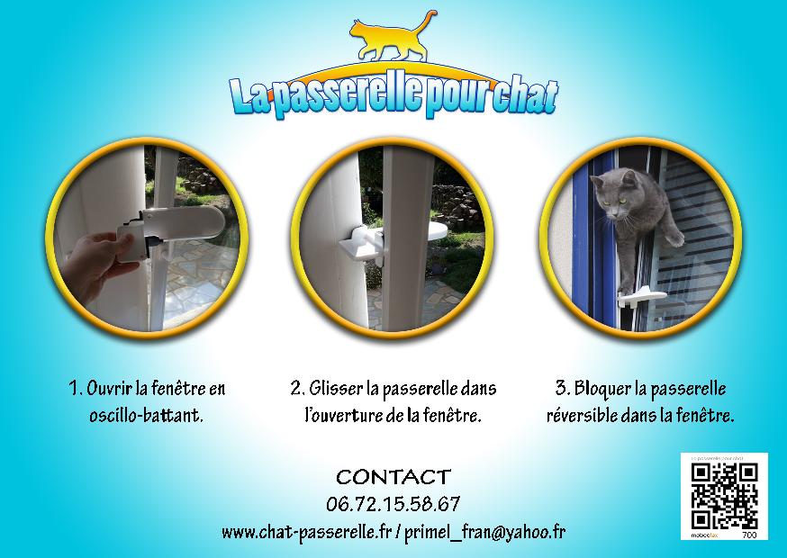 passerelle plastique pour chat